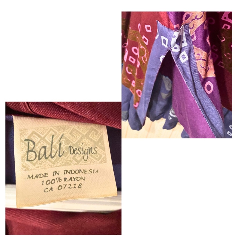 ✨️Boho Two-Piece Skirt Set in Purple Patchwork✨️ - Picture 3 of 5